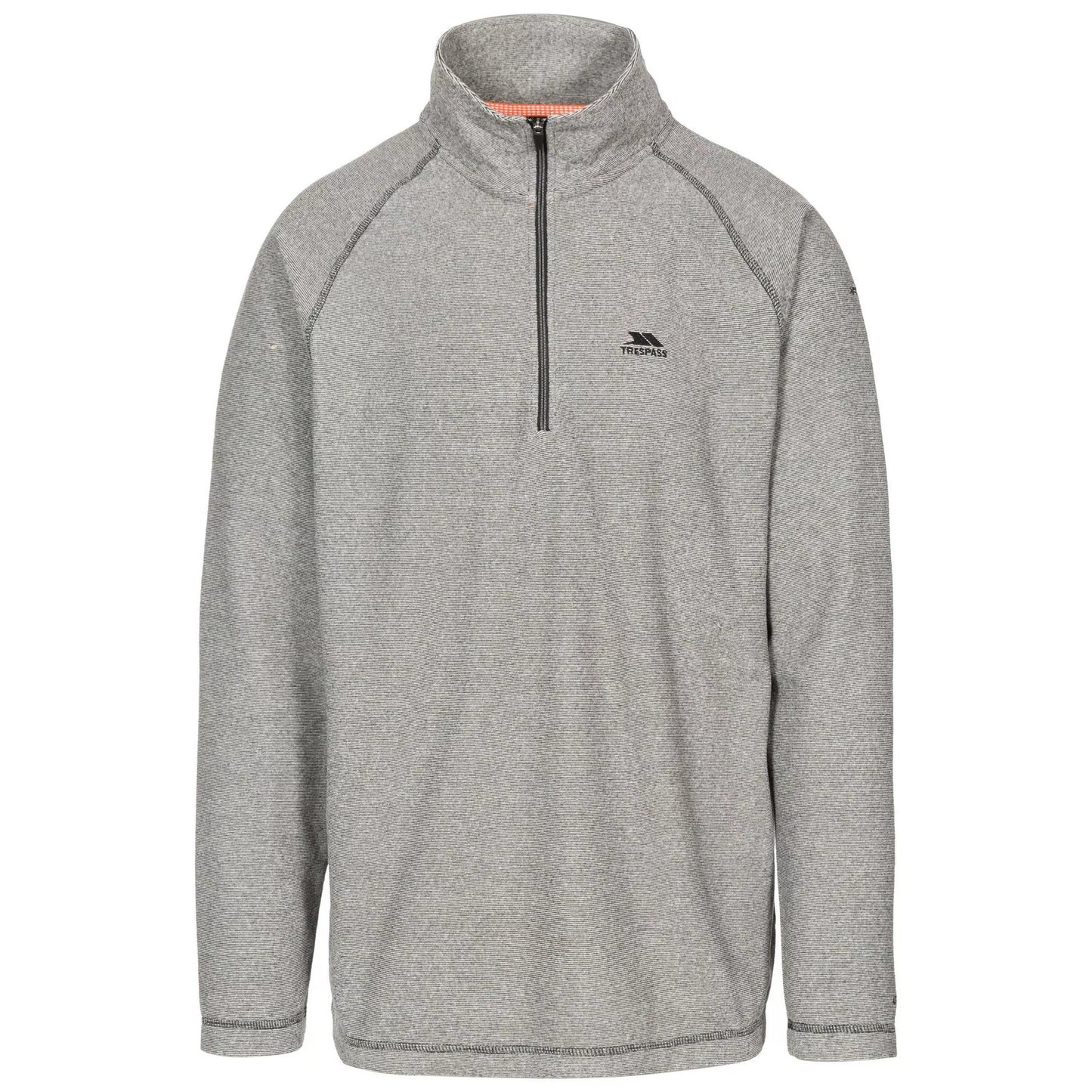 Black - Front - Trespass Mens Keynote Anti Pilling 1-4 Zip Fleece Top