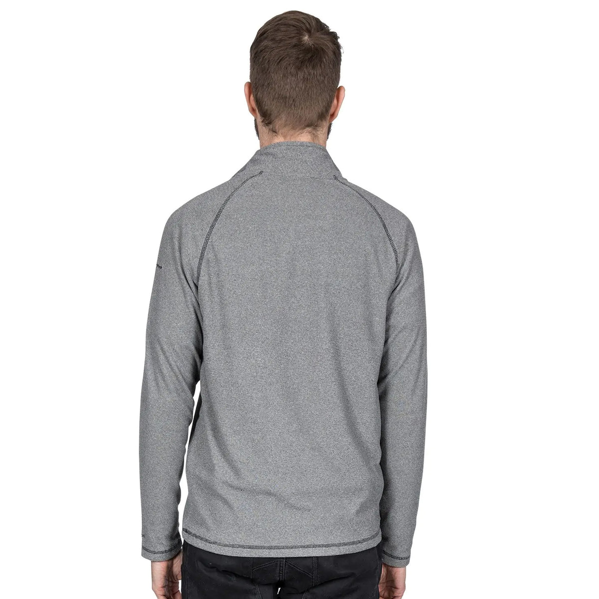 Black - Lifestyle - Trespass Mens Keynote Anti Pilling 1-4 Zip Fleece Top