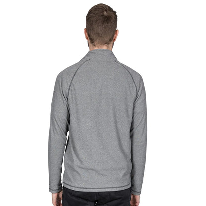 Black - Lifestyle - Trespass Mens Keynote Anti Pilling 1-4 Zip Fleece Top