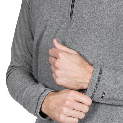 Black - Pack Shot - Trespass Mens Keynote Anti Pilling 1-4 Zip Fleece Top
