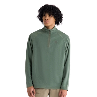 Green Smoke-Alpine - Side - Trespass Mens Keynote Anti Pilling 1-4 Zip Fleece Top