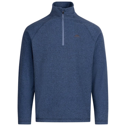 Coastal Blue-Navy - Front - Trespass Mens Keynote Anti Pilling 1-4 Zip Fleece Top