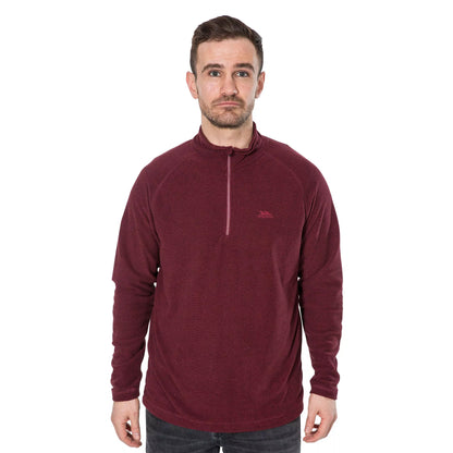Prune - Side - Trespass Mens Keynote Anti Pilling 1-4 Zip Fleece Top