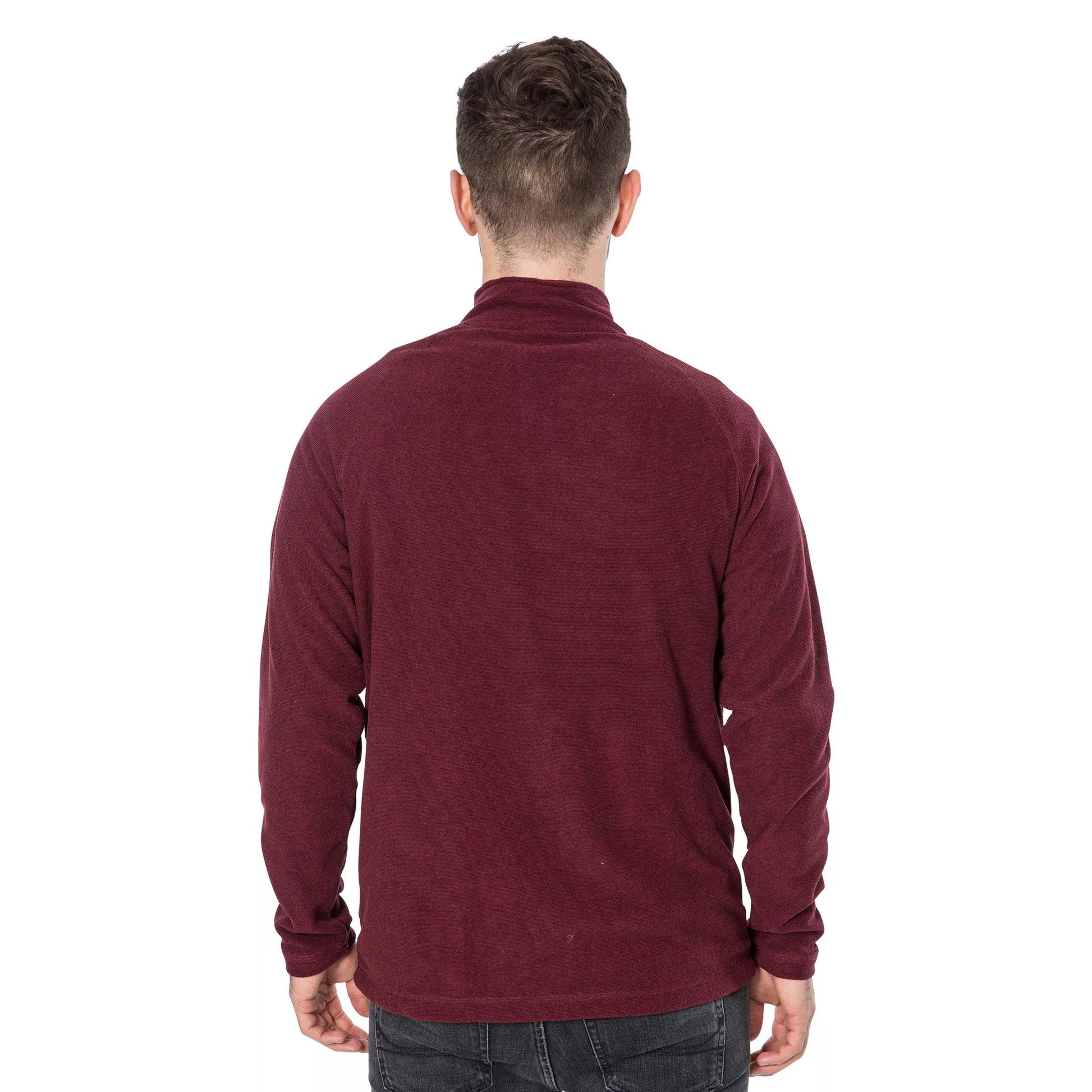 Prune - Lifestyle - Trespass Mens Keynote Anti Pilling 1-4 Zip Fleece Top