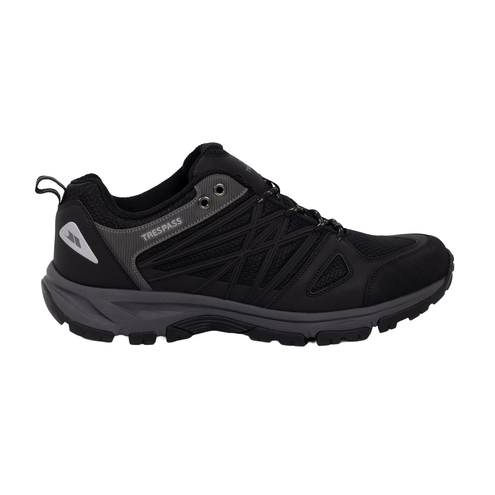 Black-Black - Back - Trespass Mens Fisk Trainers