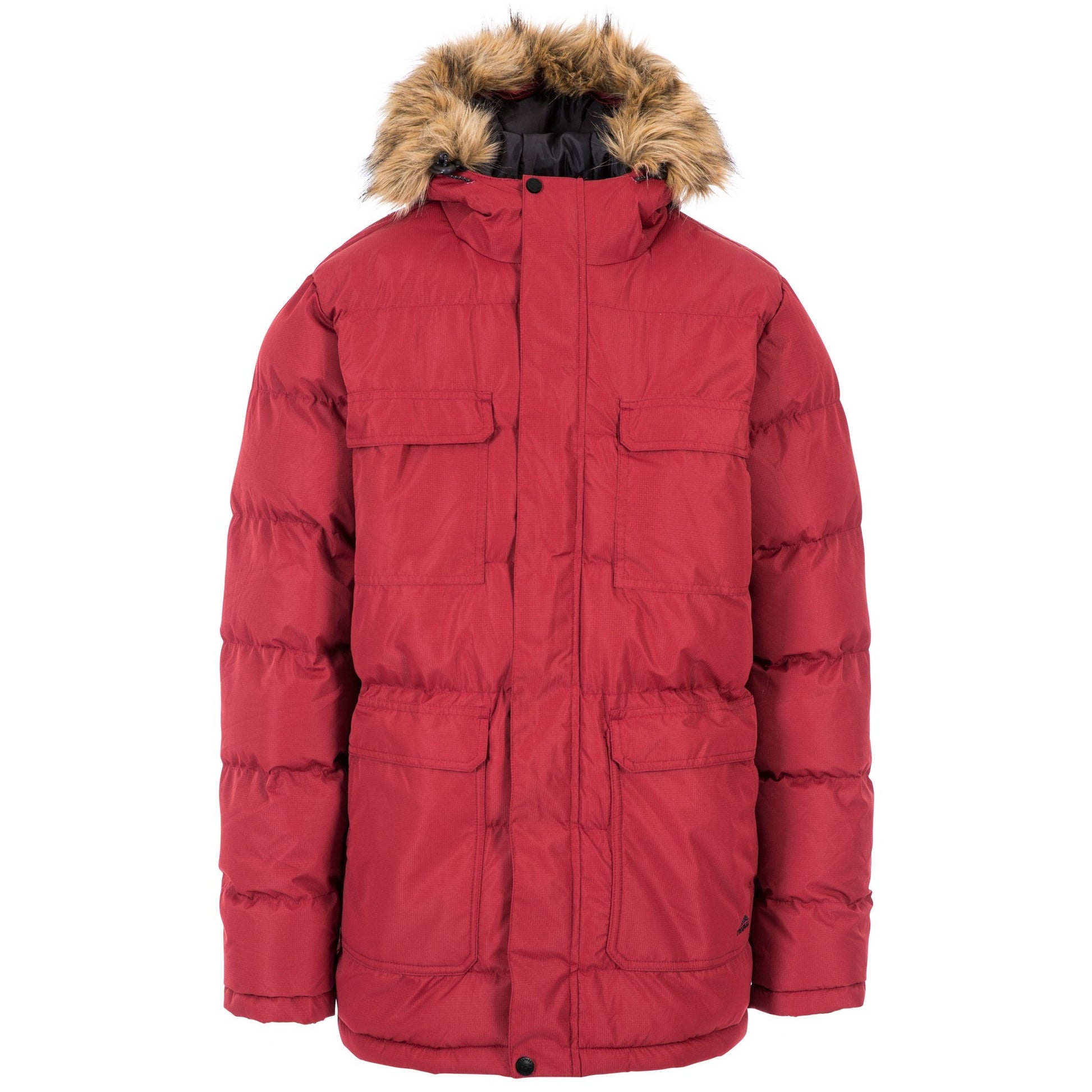 Merlot - Front - Trespass Mens Baldwin Padded Waterproof Jacket