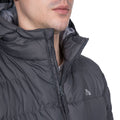 Black - Close up - Trespass Mens Oskar Padded Jacket