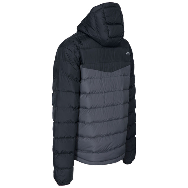 Black - Back - Trespass Mens Oskar Padded Jacket