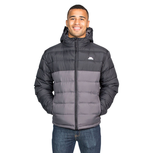 Carbon - Front - Trespass Mens Oskar Padded Jacket