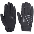 Black - Side - Trespass Adults Unisex Crossover Gloves (1 Pair)