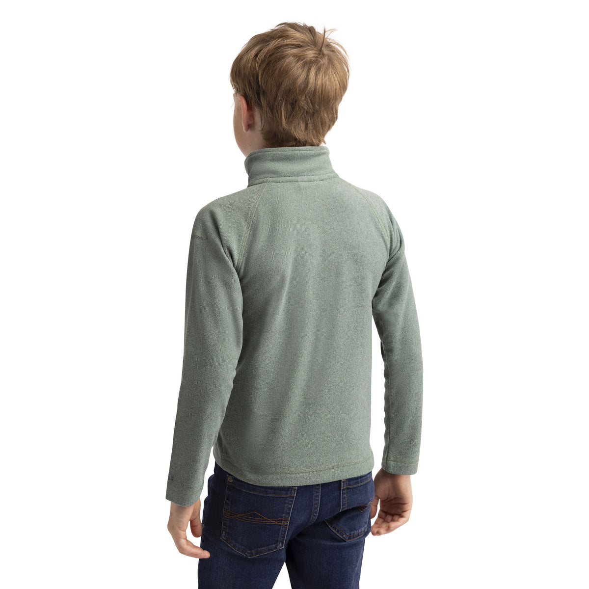 Green Smoke-Alpine - Back - Trespass Childrens-Kids Keynote Fleece