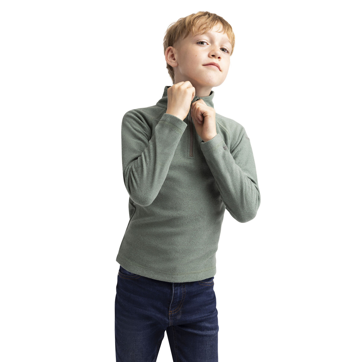 Green Smoke-Alpine - Lifestyle - Trespass Childrens-Kids Keynote Fleece