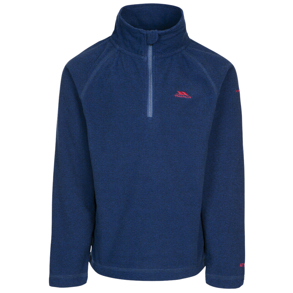 Dark Navy - Front - Trespass Childrens-Kids Keynote Fleece