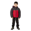 Red - Back - Trespass Childrens-Kids Oskar Padded Jacket