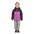 Deep Pink - Side - Trespass Childrens-Kids Oskar Padded Jacket