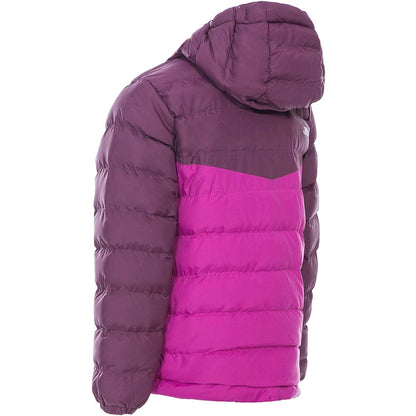 Purple Orchid - Back - Trespass Childrens-Kids Oskar Padded Jacket