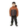 Dark Grey - Side - Trespass Childrens-Kids Oskar Padded Jacket