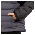 Black - Side - Trespass Childrens-Kids Oskar Padded Jacket