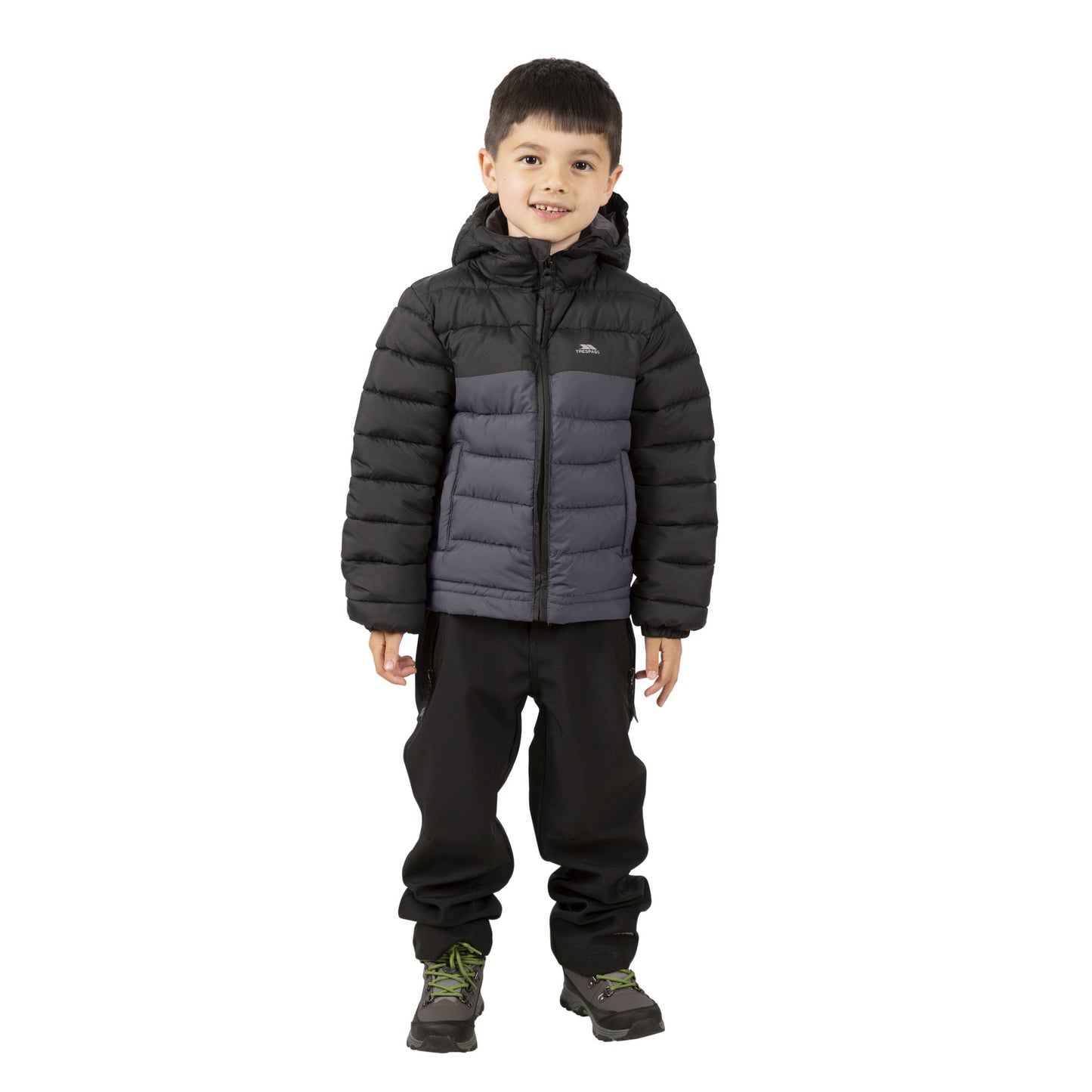 Black - Lifestyle - Trespass Childrens-Kids Oskar Padded Jacket