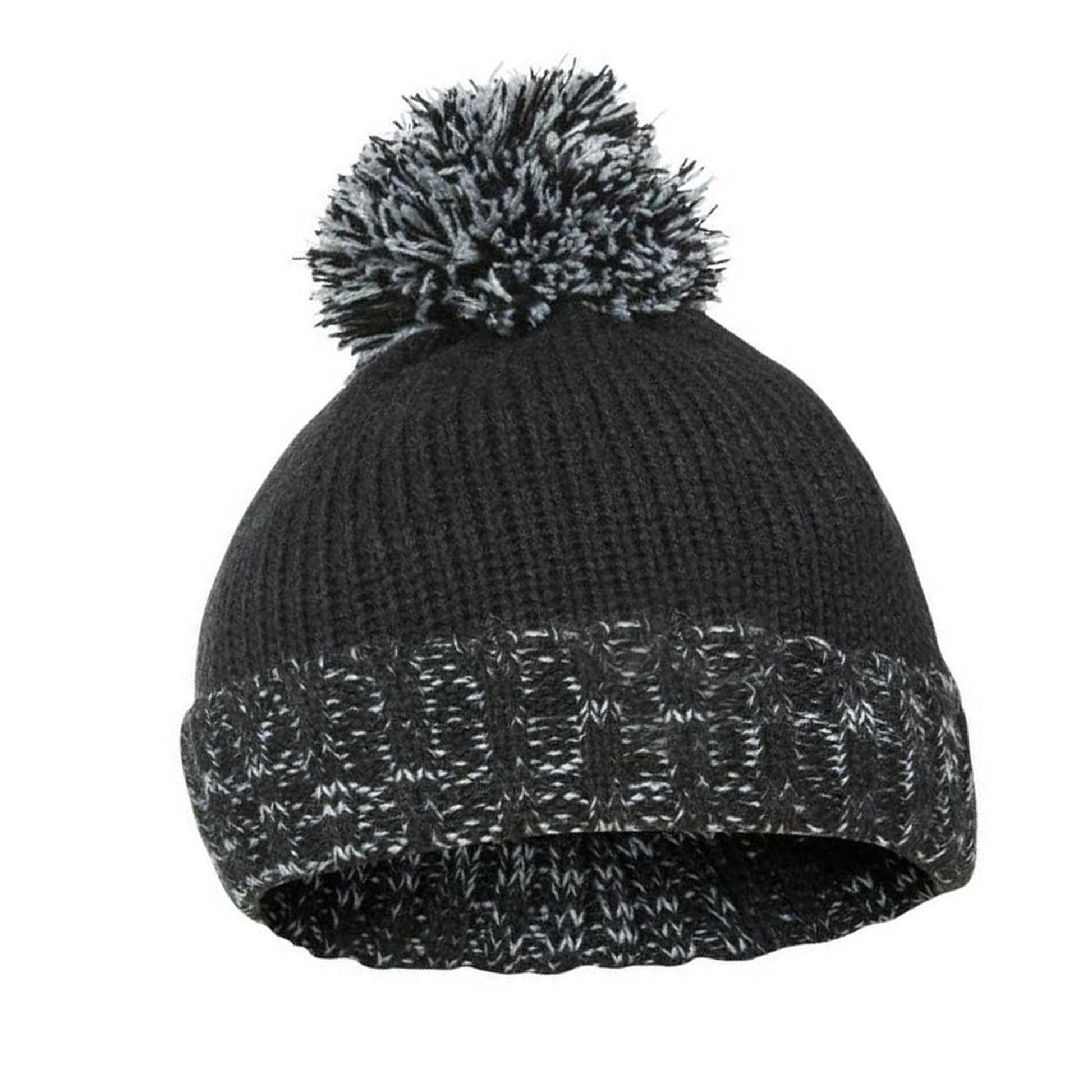 Black - Back - Trespass Childrens-Kids Nefti Pom Pom Beanie