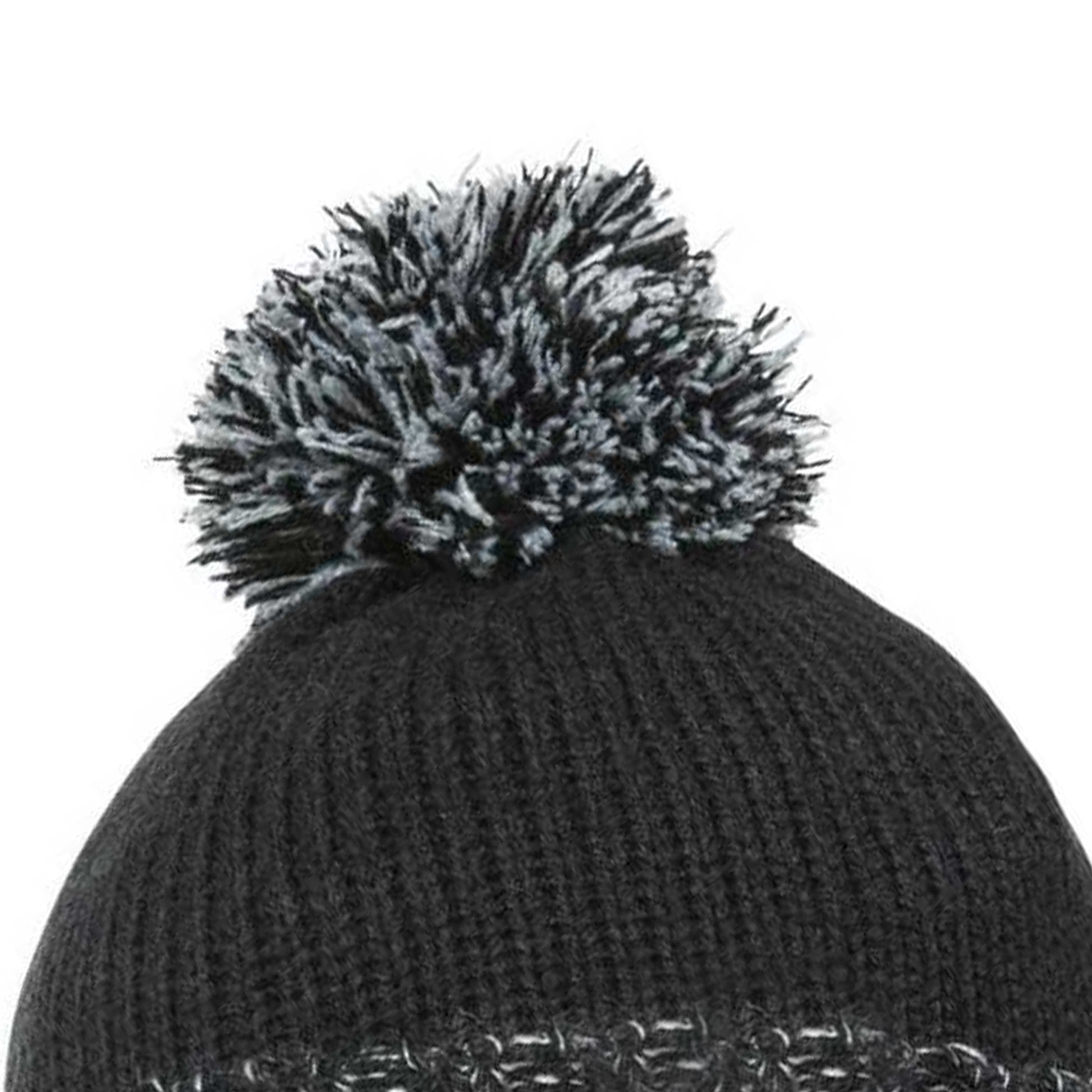 Black - Pack Shot - Trespass Childrens-Kids Nefti Pom Pom Beanie