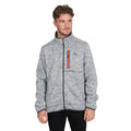 Grey Marl - Side - Trespass Mens Bingham Fleece Jacket