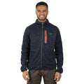 Navy Marl - Side - Trespass Mens Bingham Fleece Jacket