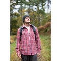 Red Check - Side - Trespass Mens Collector Check Shirt