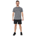 Grey Marl - Side - Trespass Mens Striking DLX T-Shirt