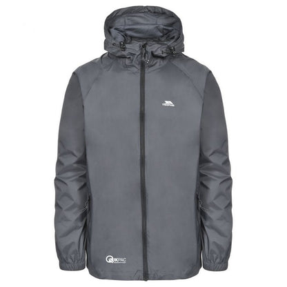 Flint - Front - Trespass Unisex Adult Qikpac Waterproof Jacket