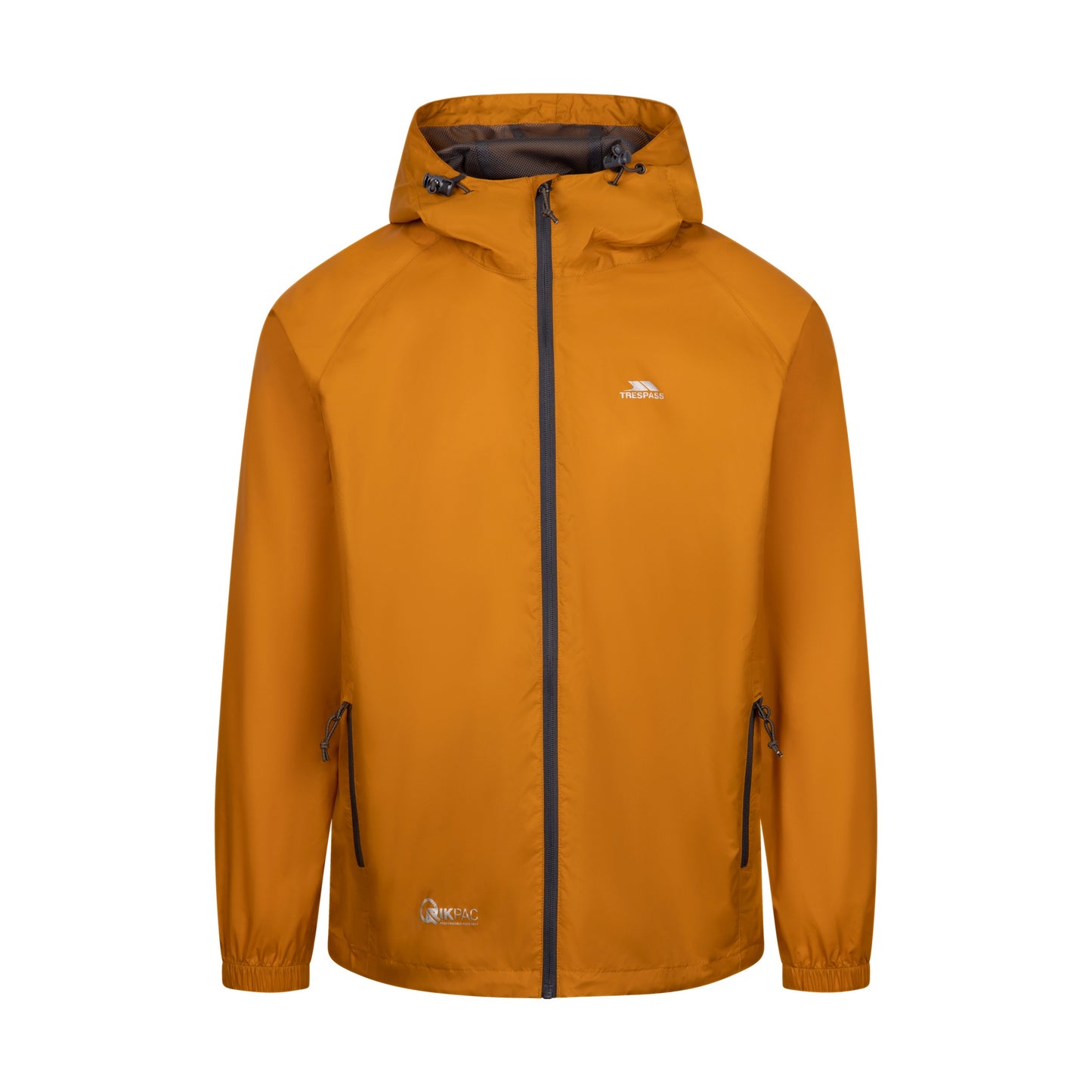 Ginger - Front - Trespass Unisex Adult Qikpac Waterproof Jacket