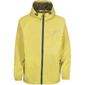 Yellow - Back - Trespass Adults Unisex Qikpac Packaway Waterproof Jacket