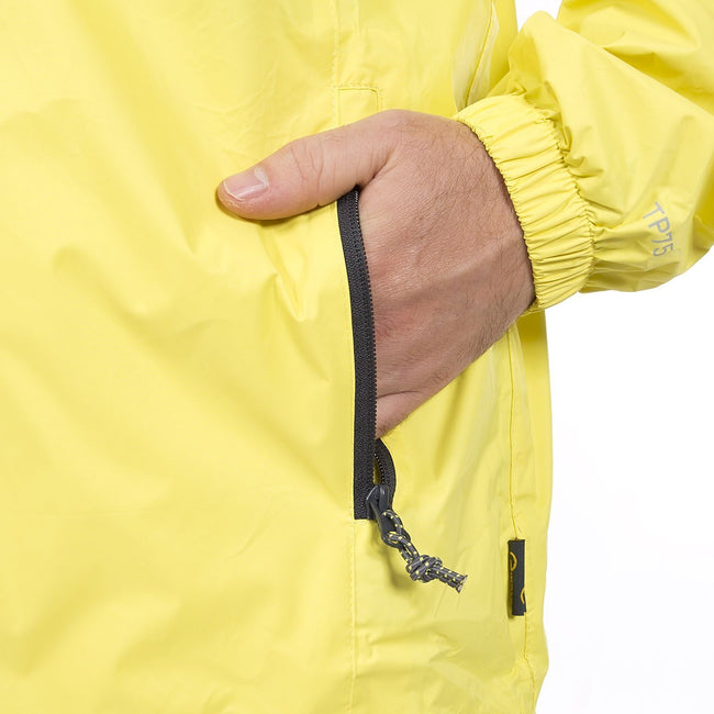 Yellow - Pack Shot - Trespass Adults Unisex Qikpac Packaway Waterproof Jacket