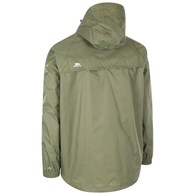 Moss - Back - Trespass Unisex Adult Qikpac Waterproof Jacket