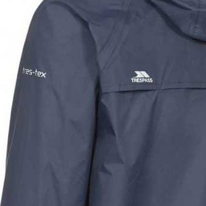 Navy - Pack Shot - Trespass Unisex Adult Qikpac Waterproof Jacket