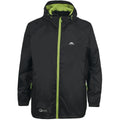 Black - Front - Trespass Unisex Adult Qikpac Waterproof Jacket