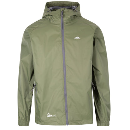 Moss - Front - Trespass Unisex Adult Qikpac Waterproof Jacket