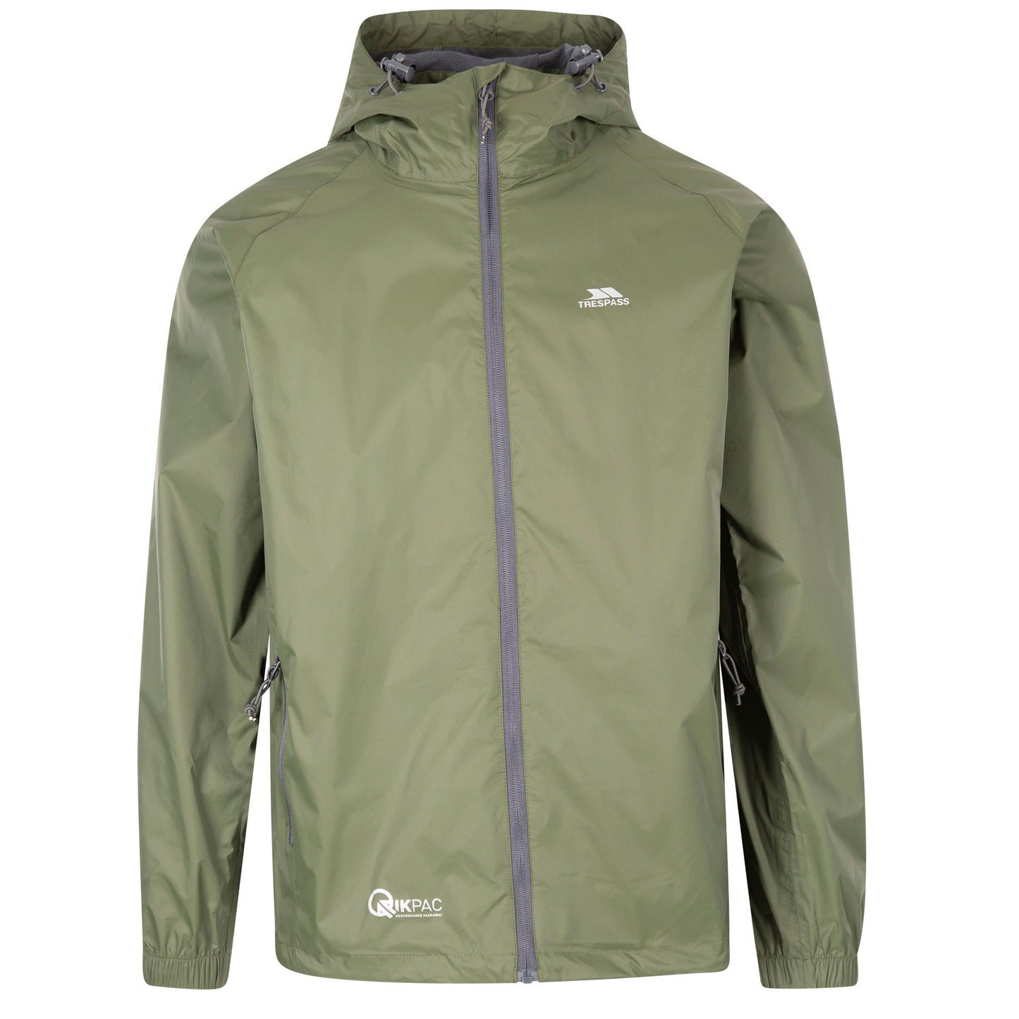 Moss - Front - Trespass Unisex Adult Qikpac Waterproof Jacket