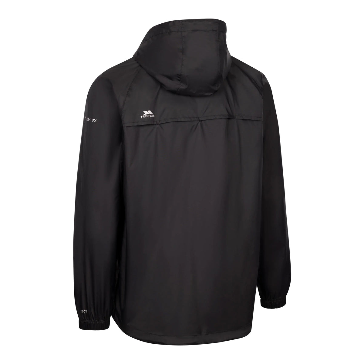 Black-Red - Back - Trespass Unisex Adult Qikpac Waterproof Jacket