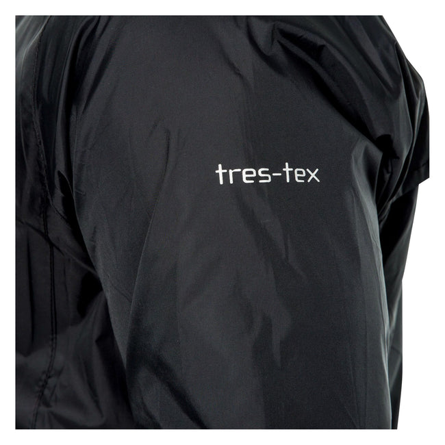 Black - Lifestyle - Trespass Unisex Adult Qikpac Waterproof Jacket
