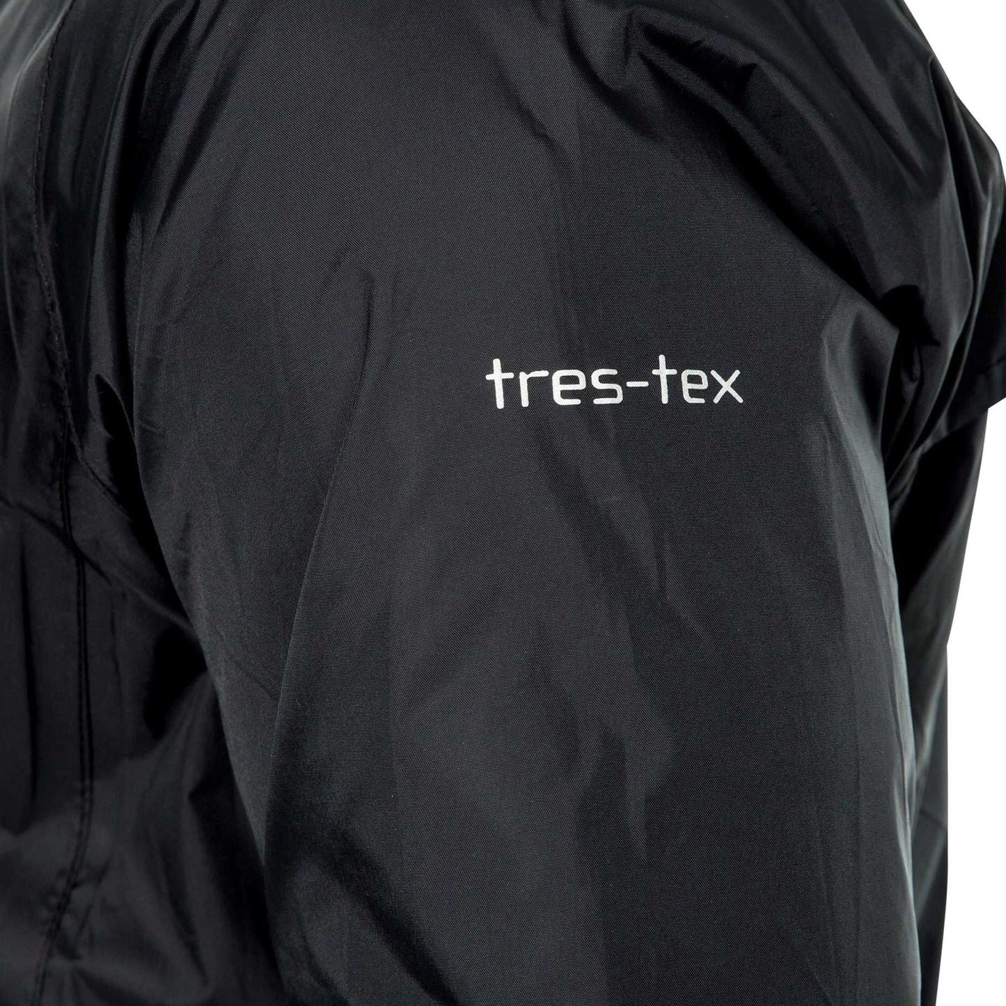 Black-Red - Side - Trespass Unisex Adult Qikpac Waterproof Jacket