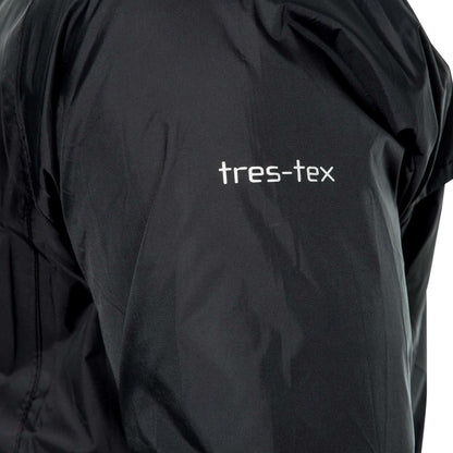 Black-Red - Side - Trespass Unisex Adult Qikpac Waterproof Jacket