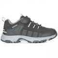 Black - Front - Trespass Childrens-Kids Harrelson Low Cut Hiking Trainers