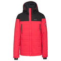 Red - Front - Trespass Mens Hayes Waterproof Ski Jacket