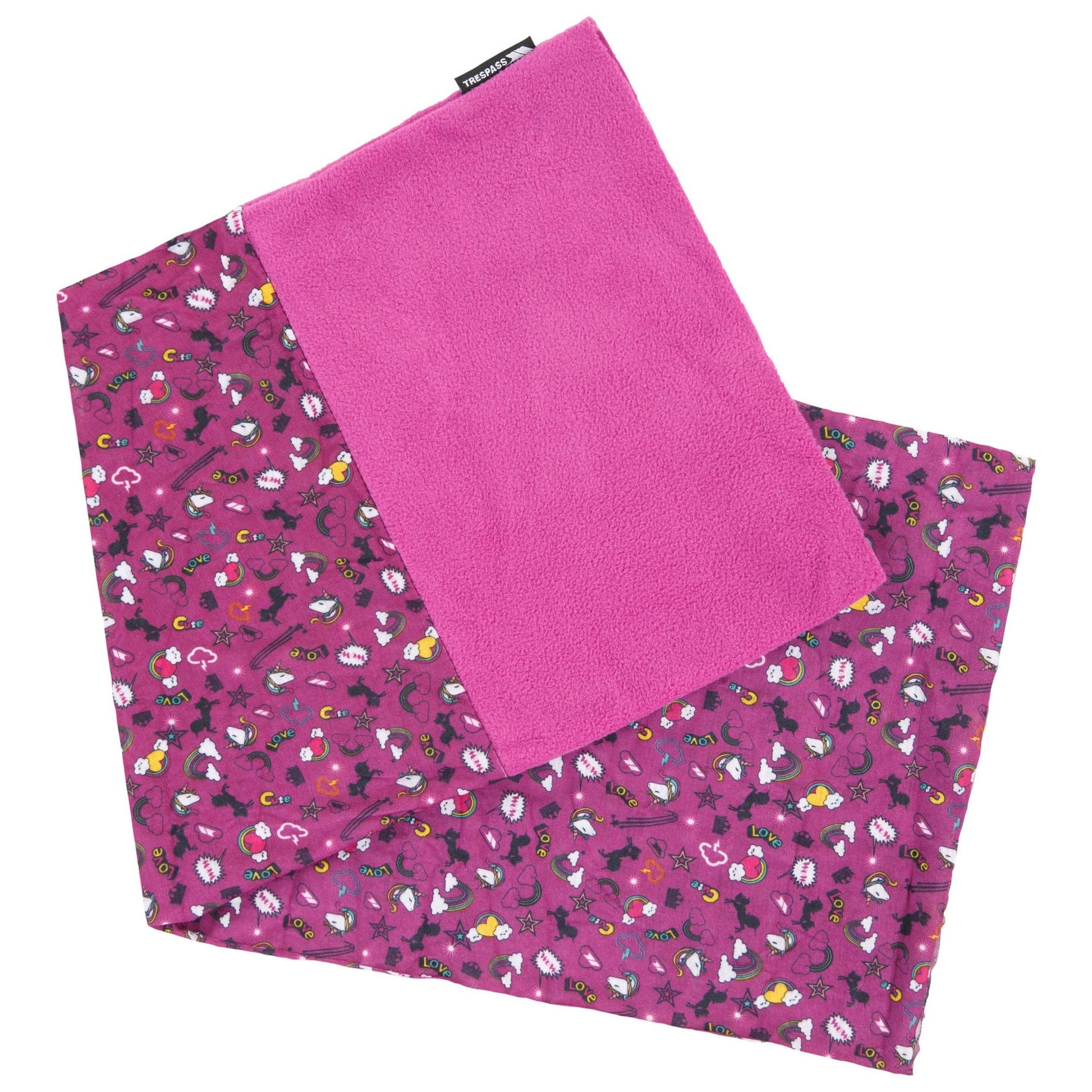 Unicorn Print - Side - Trespass Childrens-Kids Callaghan Neckwarmer