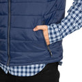 Navy-Carbon - Pack Shot - Trespass Mens Franklyn Padded Gilet