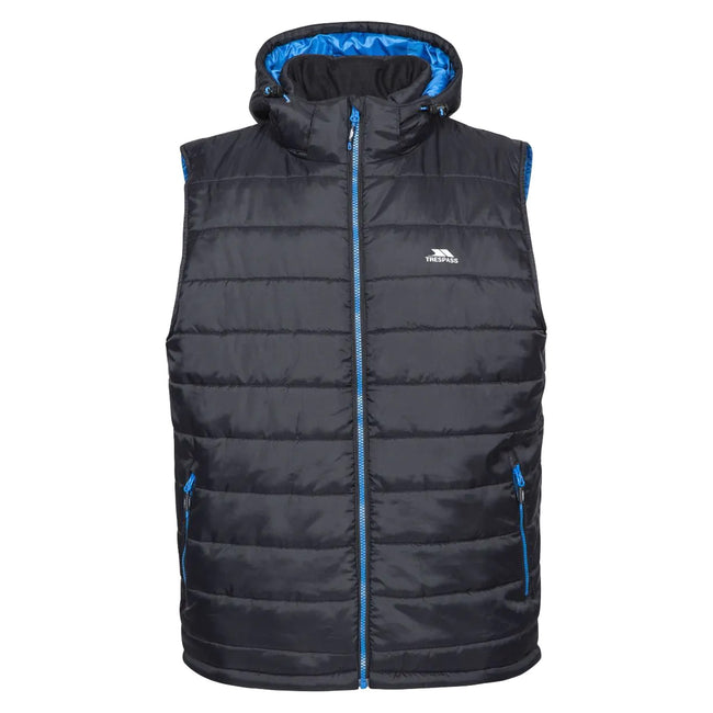 Black - Front - Trespass Mens Franklyn Padded Gilet