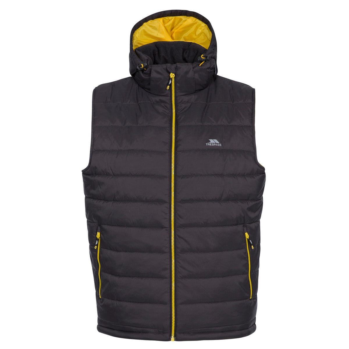 Dark Grey - Front - Trespass Mens Franklyn Padded Gilet