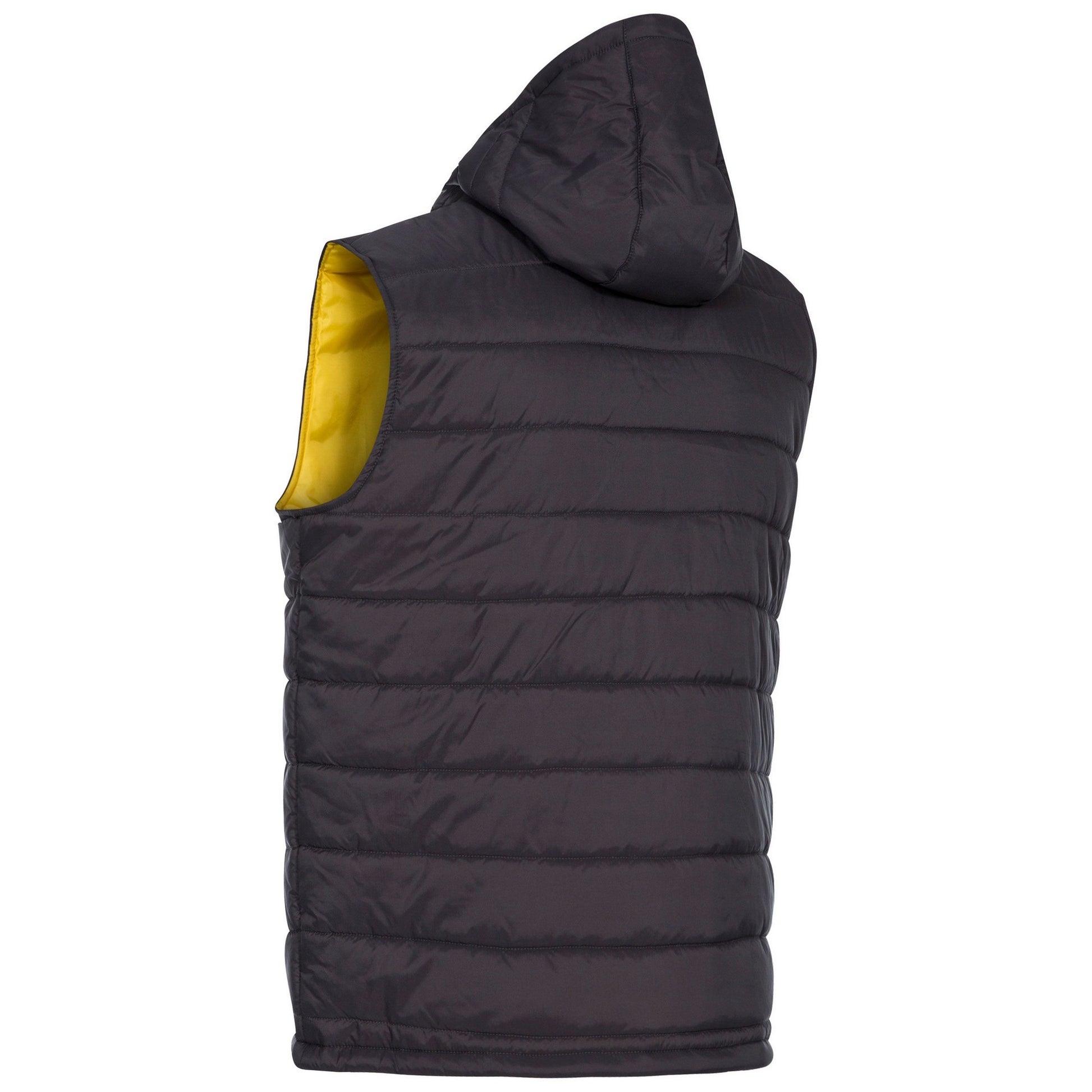 Dark Grey - Back - Trespass Mens Franklyn Padded Gilet