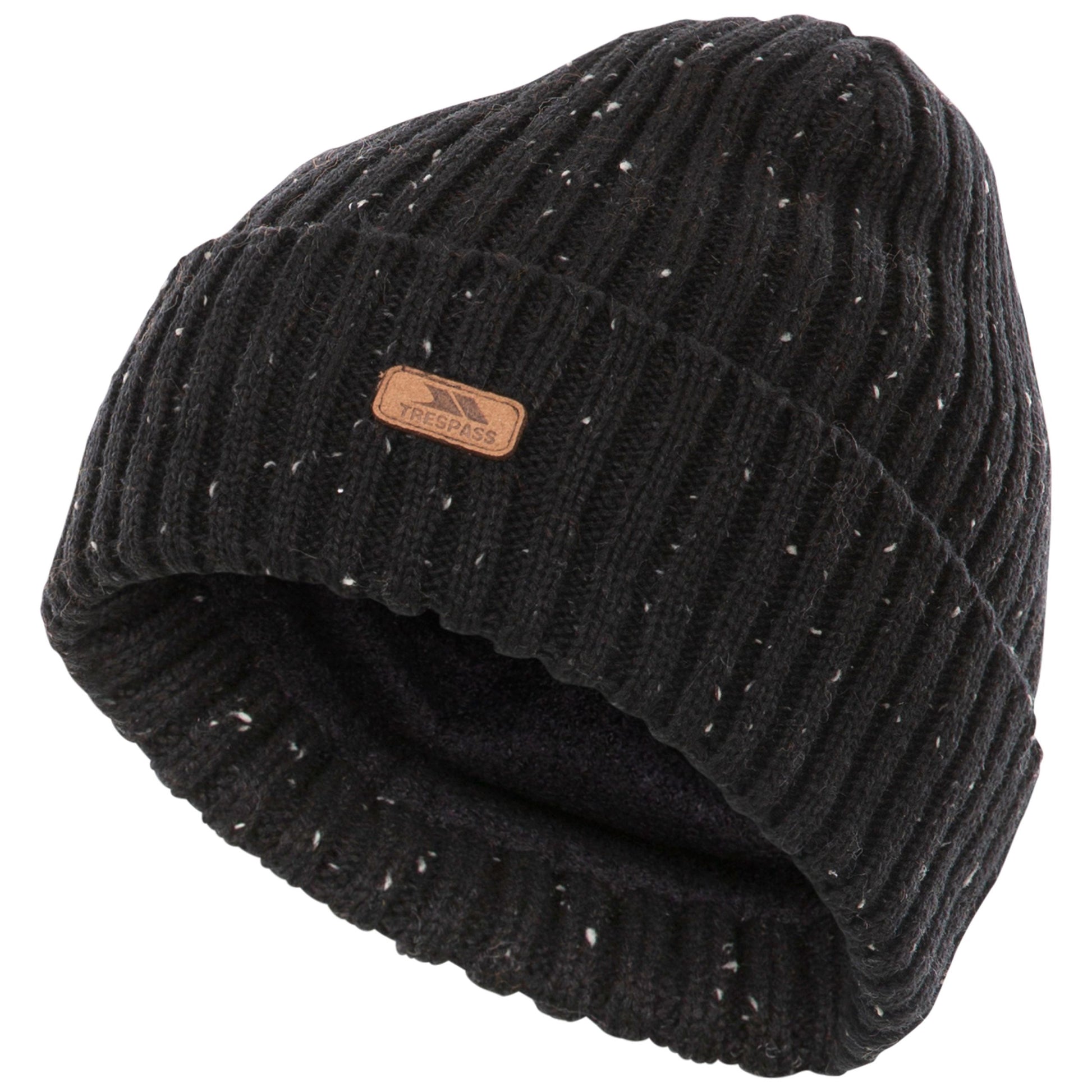 Black - Side - Trespass Mens Mateo Slouch Hat